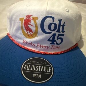 Colt 45 White and Blue Cap